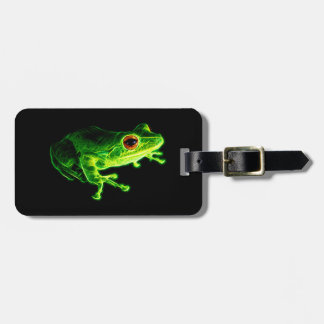 Étiquette À Bagage Grenouille verte