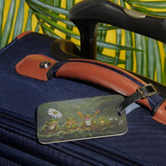 Étiquette À Bagage Grenouilles "Daisy Day"