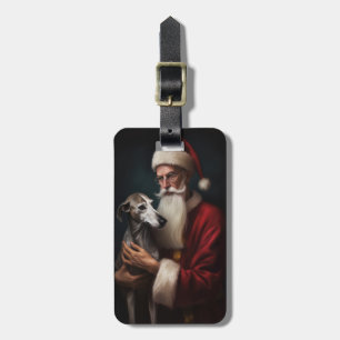 Étiquette À Bagage Greyhound avec Noël Festif du Père Noël