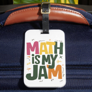 Étiquette À Bagage Groovy Math est mon truc premier jour de rentrée s