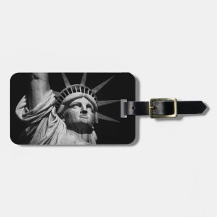 Étiquette À Bagage Gros plan Statue blanche noire de la Liberté New Y