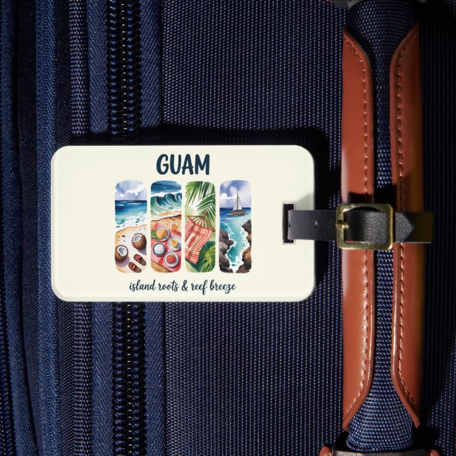 Étiquette À Bagage Guam - Island Roots & Reef Breeze (Insitu Rectoal 4)