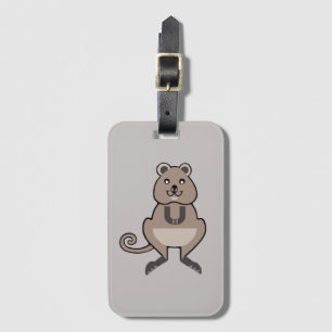 Étiquette À Bagage Guerrier de la faune -Joyeux QUOKKA- Marsupial - N