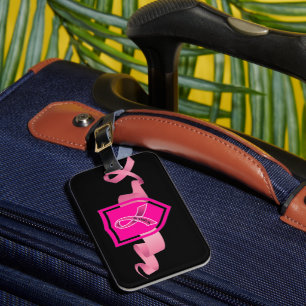 Étiquette À Bagage Guerrier du cancer du sein
