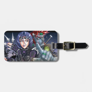 Étiquette À Bagage Guerriers de Manga