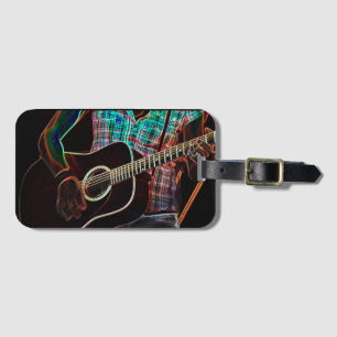 Étiquette À Bagage Guitare 1 Carte de visite Fente lt arc3