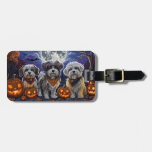 Étiquette À Bagage Halloween Havanais Éffrayant