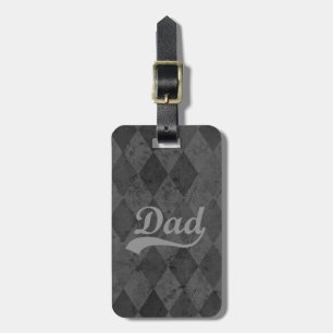 Étiquette À Bagage Harlequin gris Shades Papa