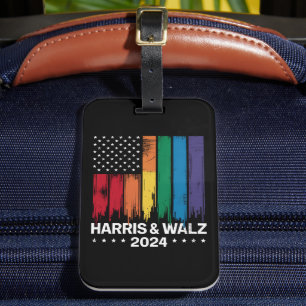 Étiquette À Bagage Harris Waltz 2024 Élection Gay Tim Waltz LGBTQ