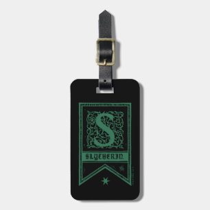 Étiquette À Bagage Harry Potter Bannière Monogramme Slytherin