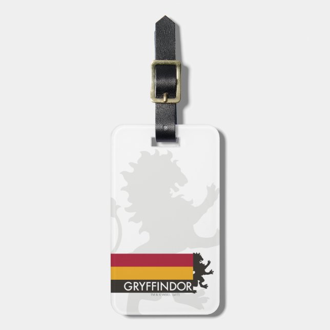 Étiquette À Bagage Harry Potter | Gryffindor House Pride Graphic (Devant Vertical)