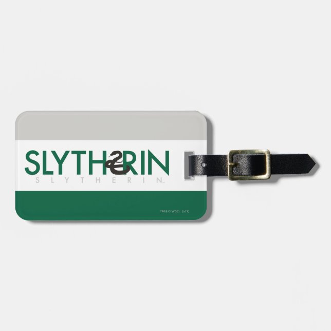 Étiquette À Bagage Harry Potter | Logo Slytherin House Pride (Devant horizontal)