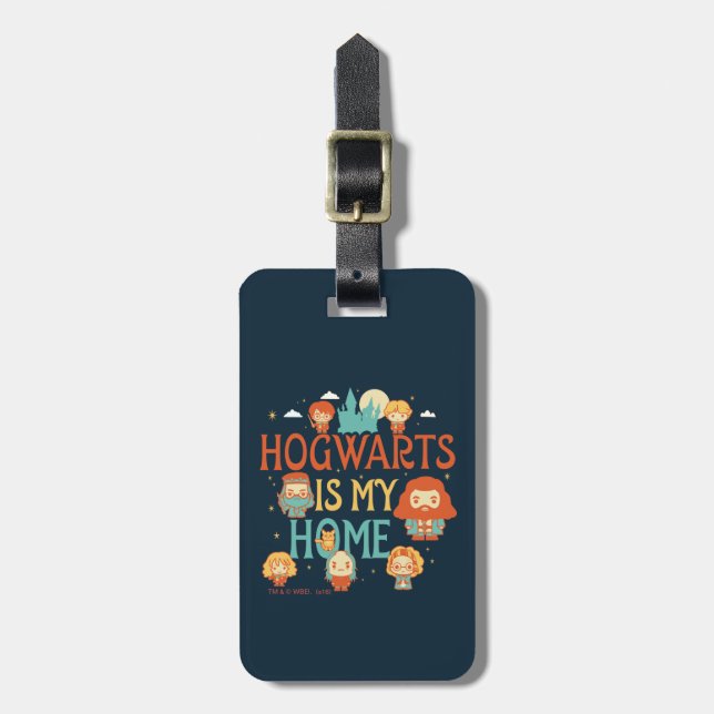 ÉTIQUETTE À BAGAGE HARRY POTTER™ | POUR MOI, HOGWARTS™ EST MA MAISON (Devant Vertical)