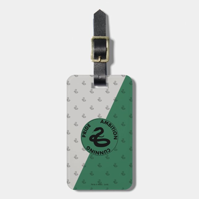 Étiquette À Bagage Harry Potter | SLYTHERIN™ Caractéristiques graphiq (Devant Vertical)