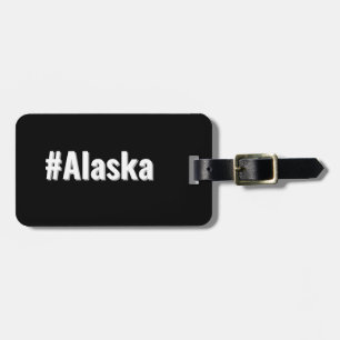 Étiquette À Bagage Hashtag Etat de l'Alaska AK