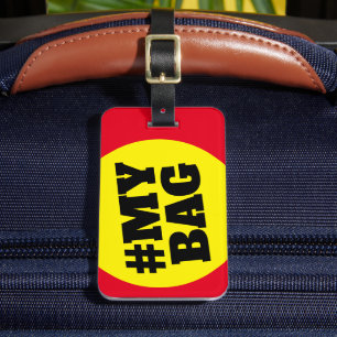 Étiquette À Bagage Hashtag mon sac bagages de voyage étiquettes pour