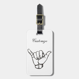 Étiquette À Bagage Hawaï Shaka Brah Wave Thunder_Cove