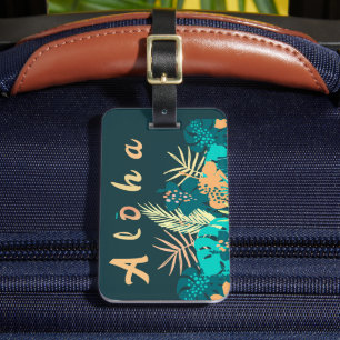 Étiquette À Bagage Hawaiian Aloha Salutation bagage. 4820 Template
