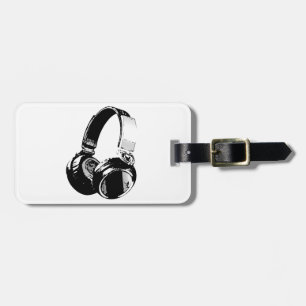 Étiquette À Bagage Headphone