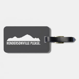 Étiquette À Bagage Hendersonville Caroline du Nord S'il vous plaît