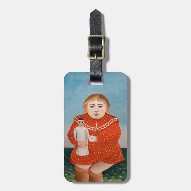 Étiquette À Bagage Henri Rousseau - Enfant avec poupée (Devant Vertical)