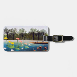 Étiquette À Bagage Henri Rousseau - Les Flamants roses