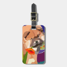 HEURE POUR L'ÉTIQUETTE de bagage de bouffe de