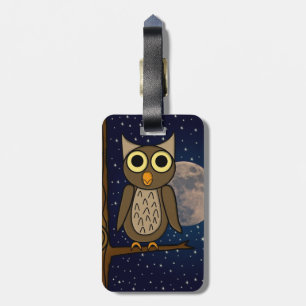 Étiquette À Bagage Hibou