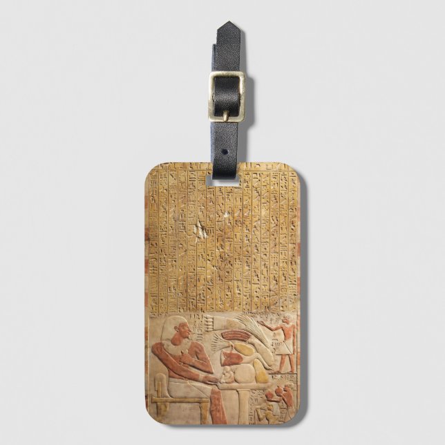 Étiquette À Bagage Hiéroglyphes de l'Égypte ancienne du Moyen-Royaume (Devant Vertical)
