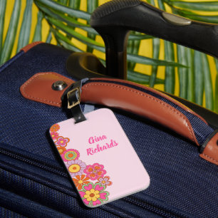 Étiquette À Bagage Hippie super rétro 60s
