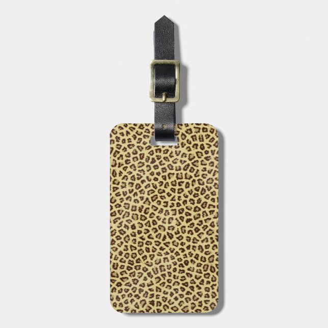 Étiquette À Bagage Hipster girly Cheetah Poster de animal Motif (Devant Vertical)