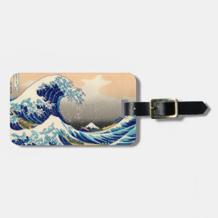Étiquette À Bagage Hiroshige La Grande Vague De Kanagawa