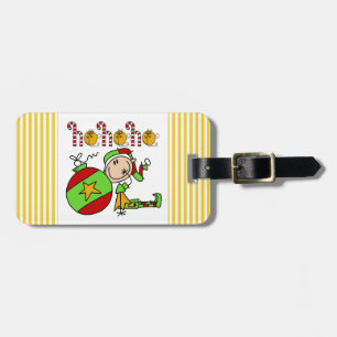 Étiquette À Bagage Ho Ho Ho Holiday Elfe