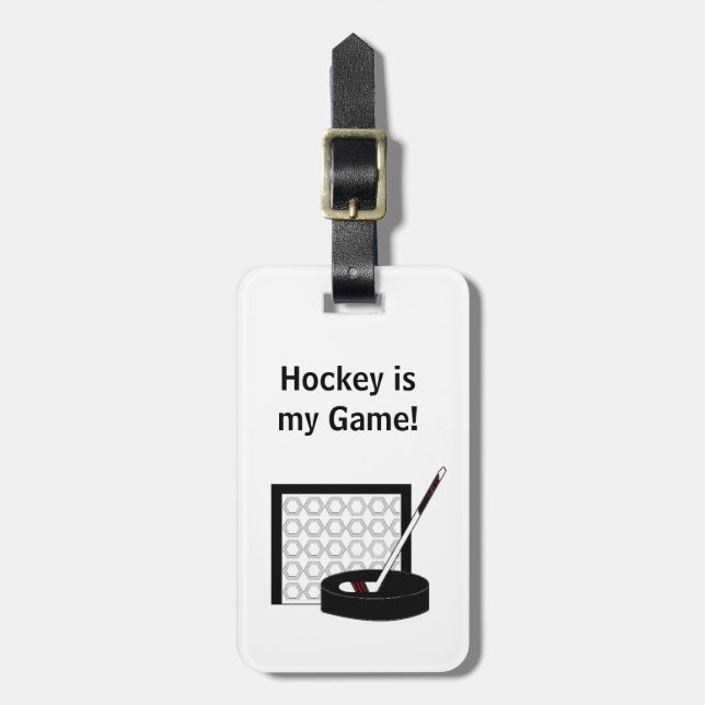 Étiquette À Bagage Hockey (Devant Vertical)