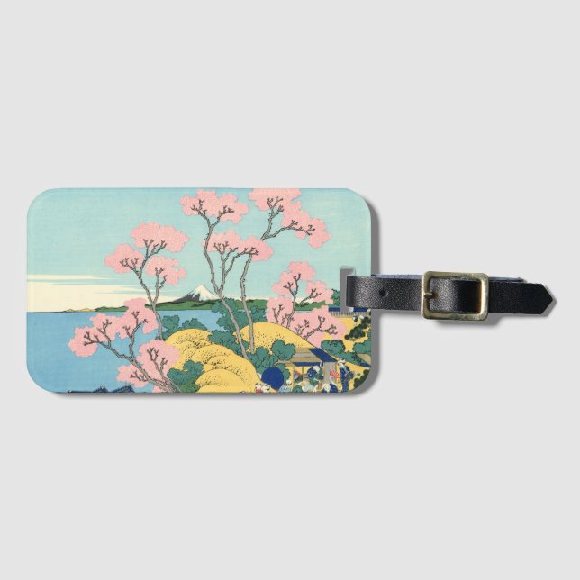 Étiquette À Bagage Hokusai Fuji de Gotenyama sur le Tōkaidō (Devant Horizontal)