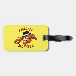 Étiquette À Bagage Homard Homard 🦞 Cartoon à gros yeux mou Gangster