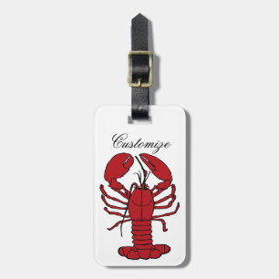Étiquette À Bagage Homard rouge Thunder_Cove du Maine