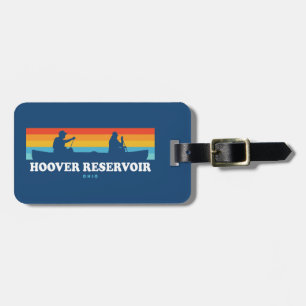 Étiquette À Bagage Hoover Réservoir Ohio Canoe