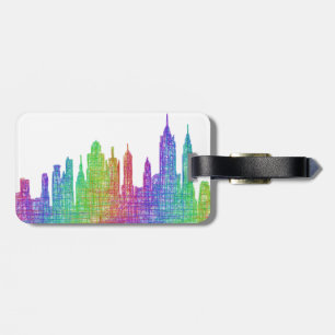 Étiquette À Bagage Horizon de New York