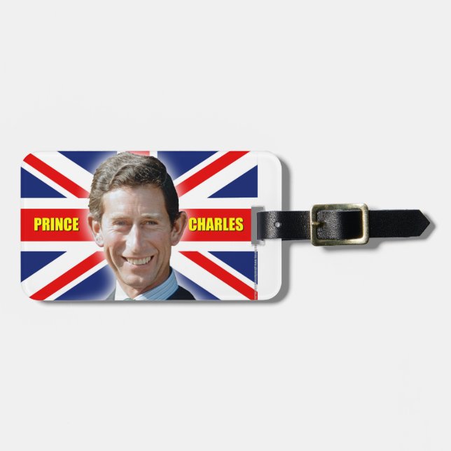 Étiquette À Bagage HRH Prince Charles - Patiotique ! (Devant horizontal)
