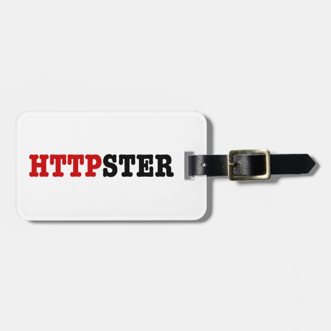 ÉTIQUETTE À BAGAGE HTTPSTER (Devant horizontal)