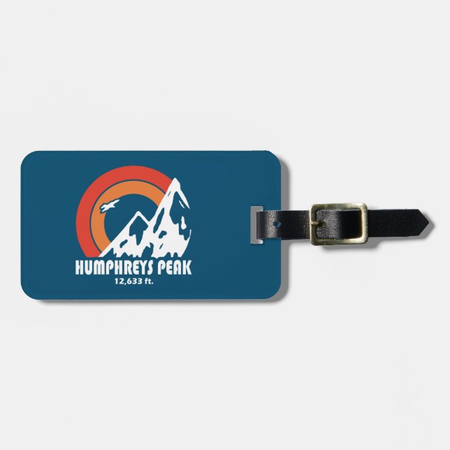 Étiquette À Bagage Humphreys Peak Arizona Sun Eagle (Devant horizontal)