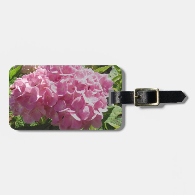 Étiquette À Bagage Hydrangea rose (Devant horizontal)