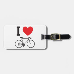 Étiquette À Bagage I bicyclette de coeur