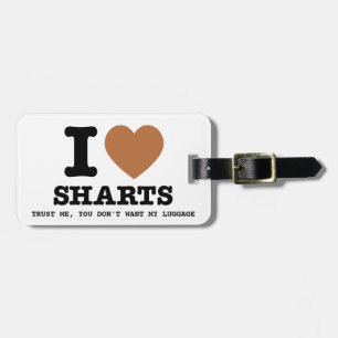 Étiquette À Bagage I Heart Sharts