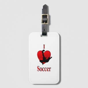 Étiquette À Bagage I Heart Soccer