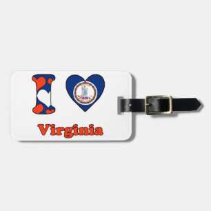 Étiquette À Bagage I Love Virginia