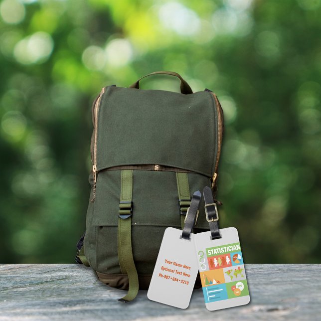 Étiquette À Bagage Icône de statisticien professionnel de conception  (Créateur téléchargé)