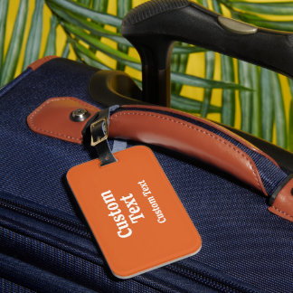 Étiquette À Bagage ID de voyage personnalisé
