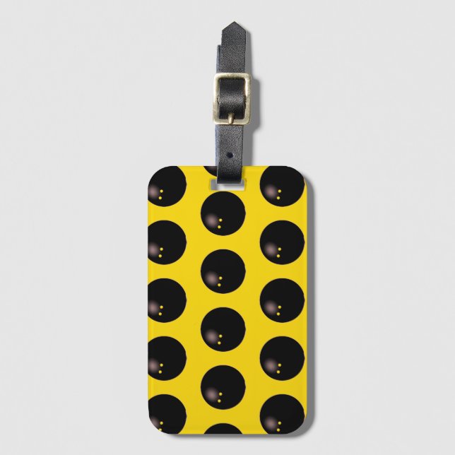 Étiquette À Bagage Idées cadeaux de joueur de squash (Devant Vertical)